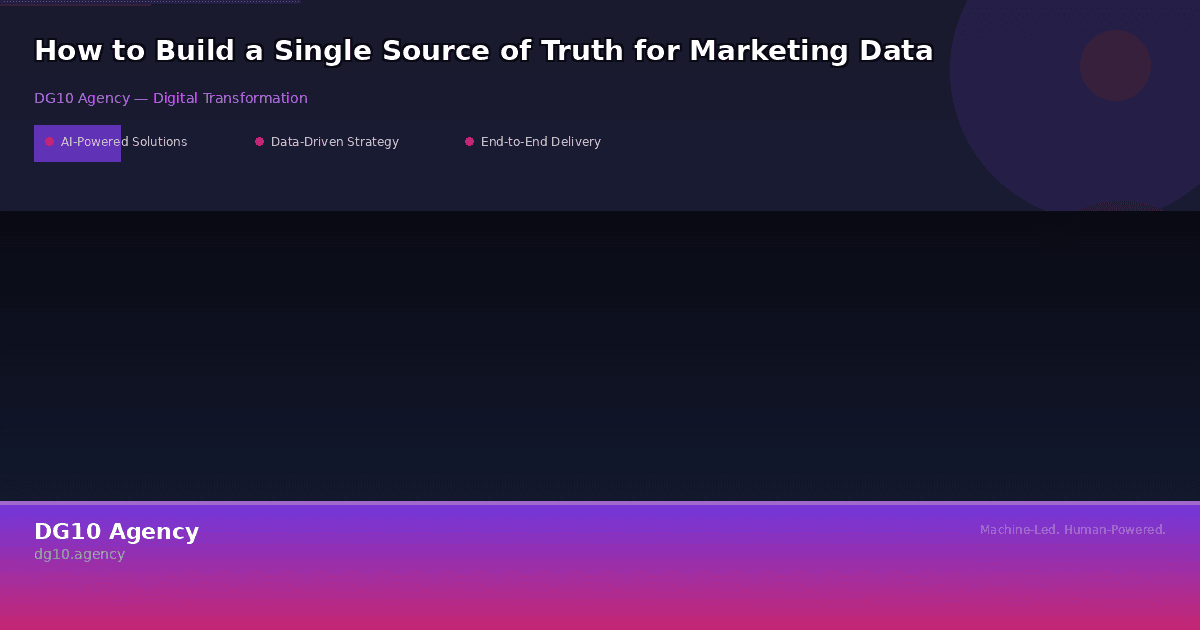 How to Build a Single Source of Truth for Marketing Data